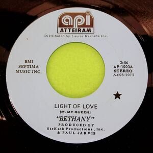 Bethany - We're All In This Together / Light of Love 45rpm Vinyl Record Single 7
